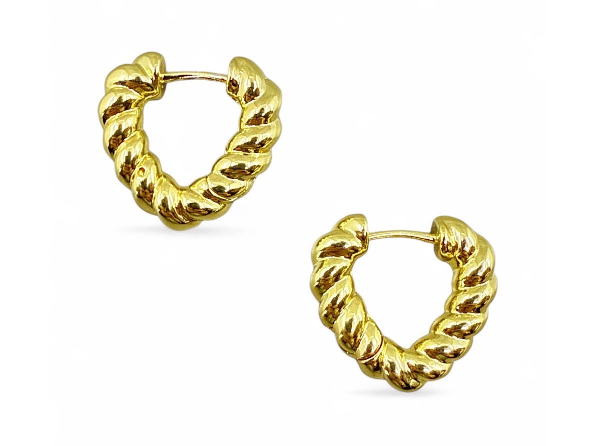 Chubby Croissant Hoop Earrings.
