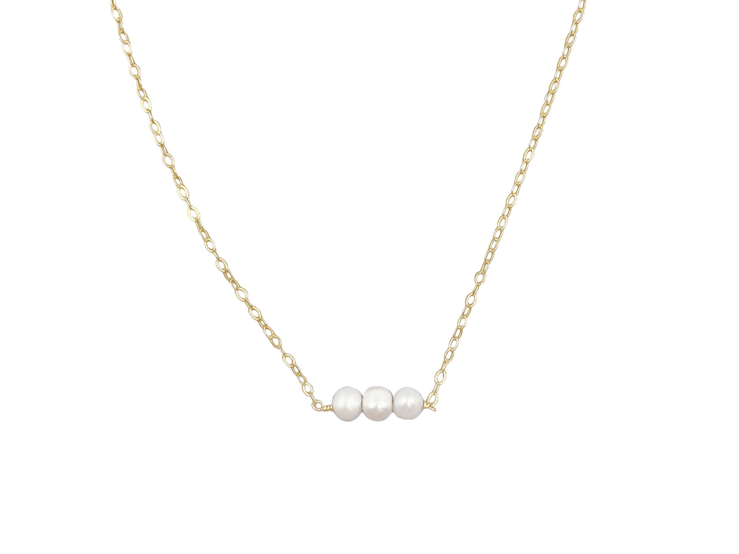 Three Pearls Necklace