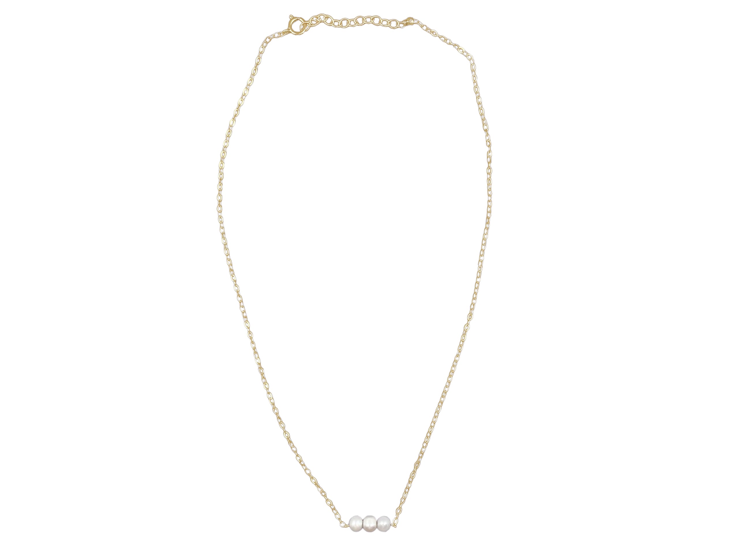 Three Pearls Necklace