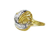Load image into Gallery viewer, 1960s 18k and Diamond Bombe Ring
