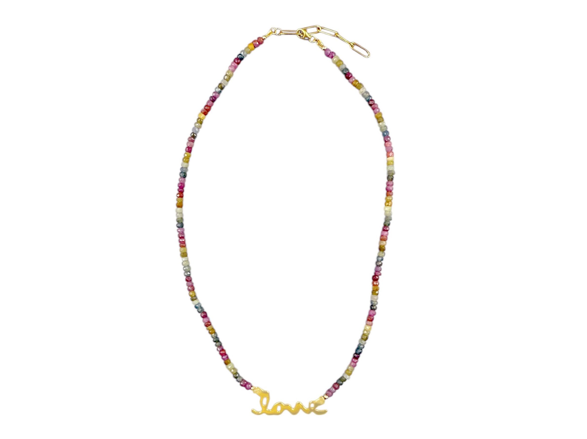 Sapphire LOVE Necklace