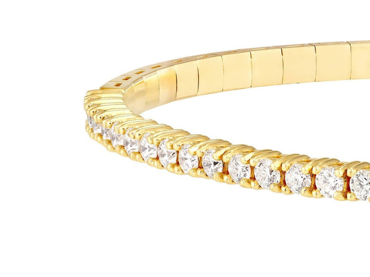 14k Diamond Flex Tennis Bangle