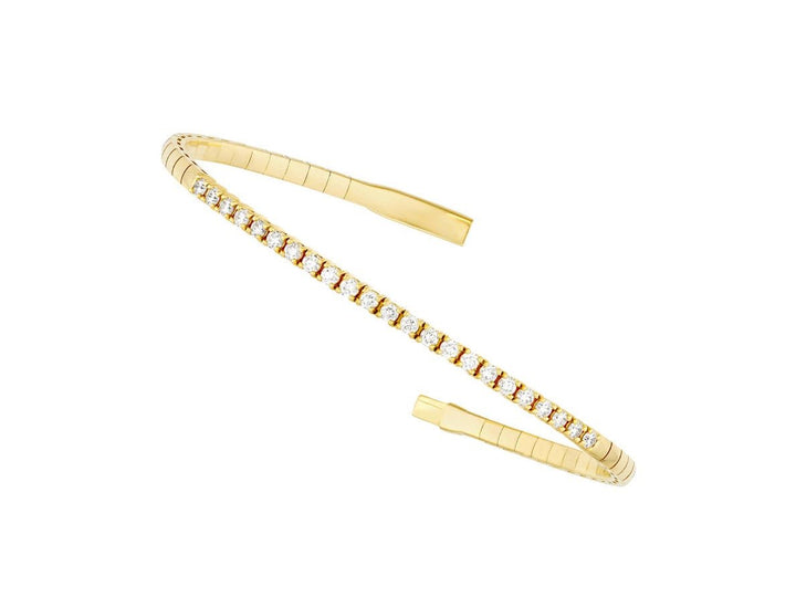 14k Diamond Flex Tennis Bangle