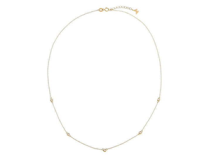14k Diamond By The Yard Necklace