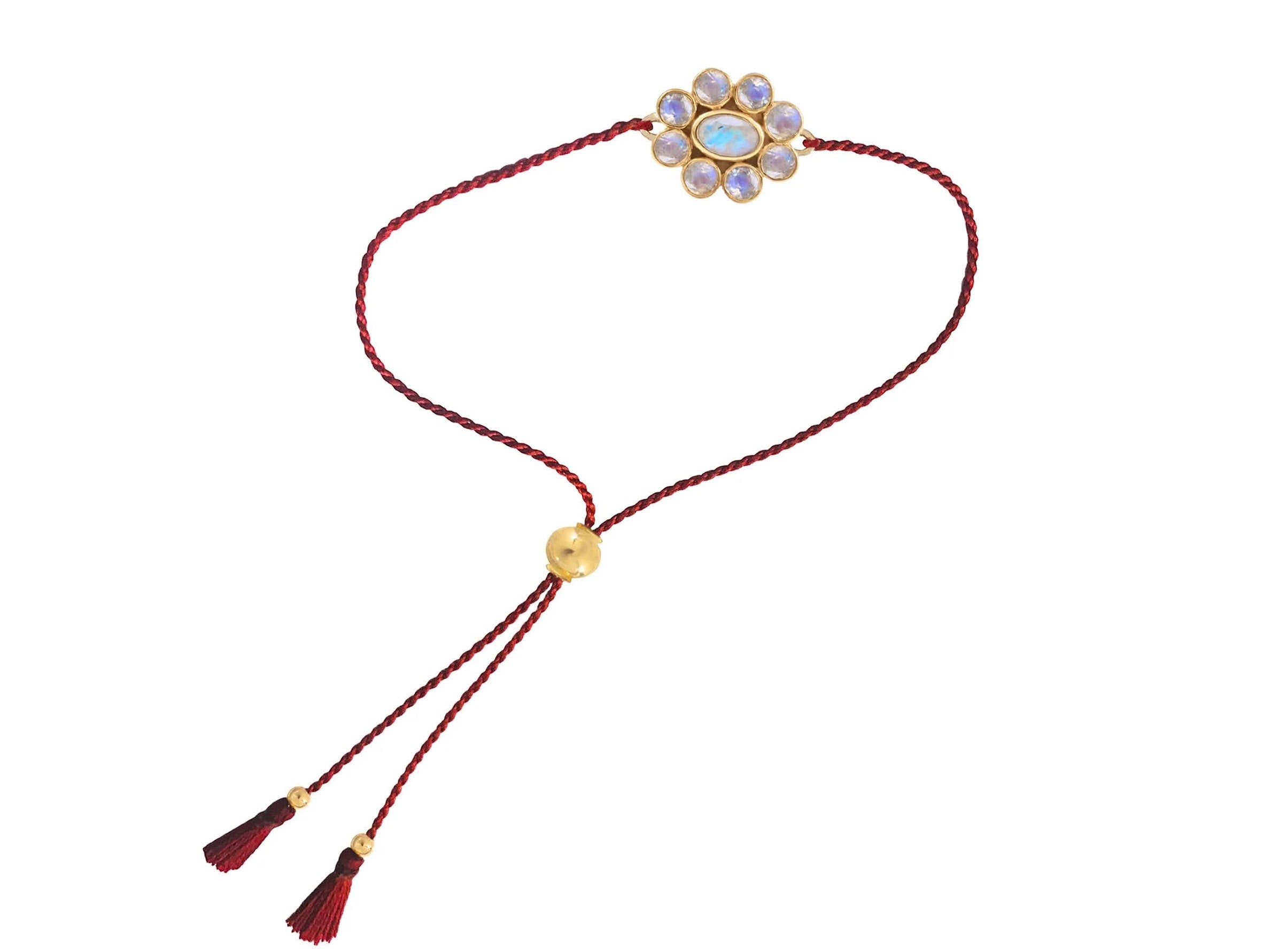 Nine Planets Moonstone Bracelet