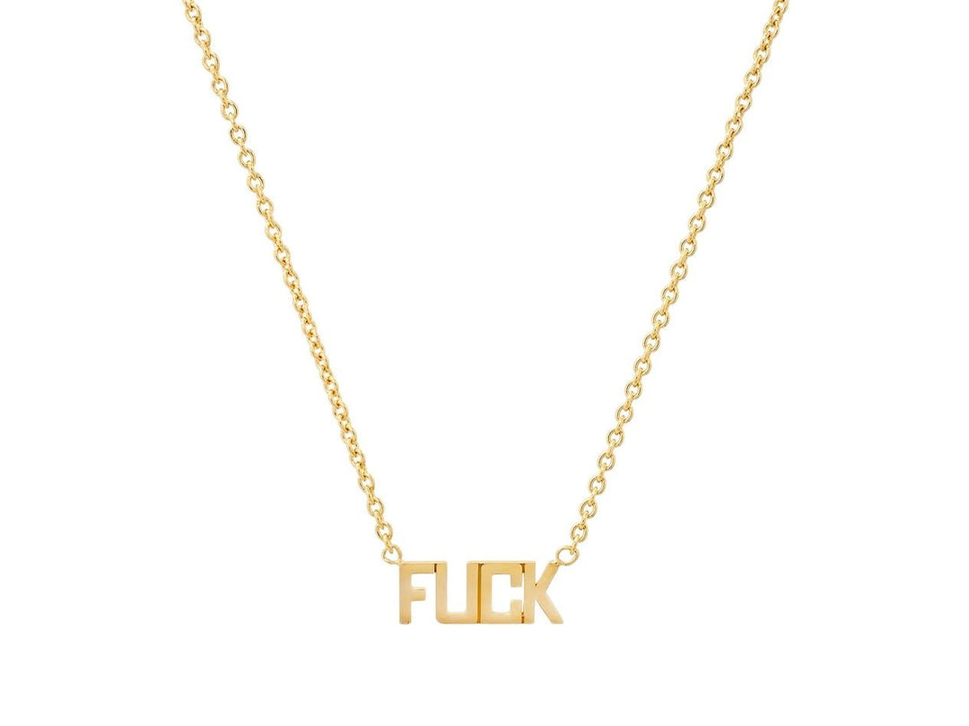 Gold F*CK Necklace