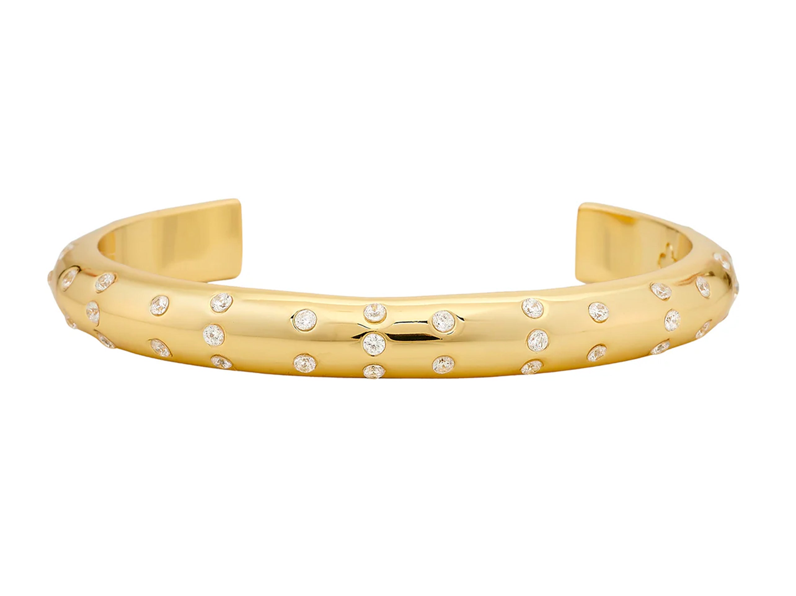 Gold Cuff with CZs