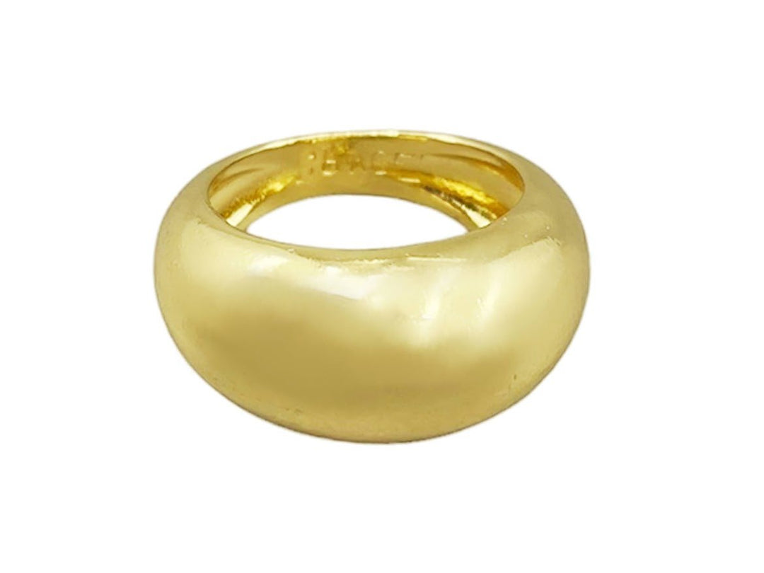 Gold Polished Dome Ring