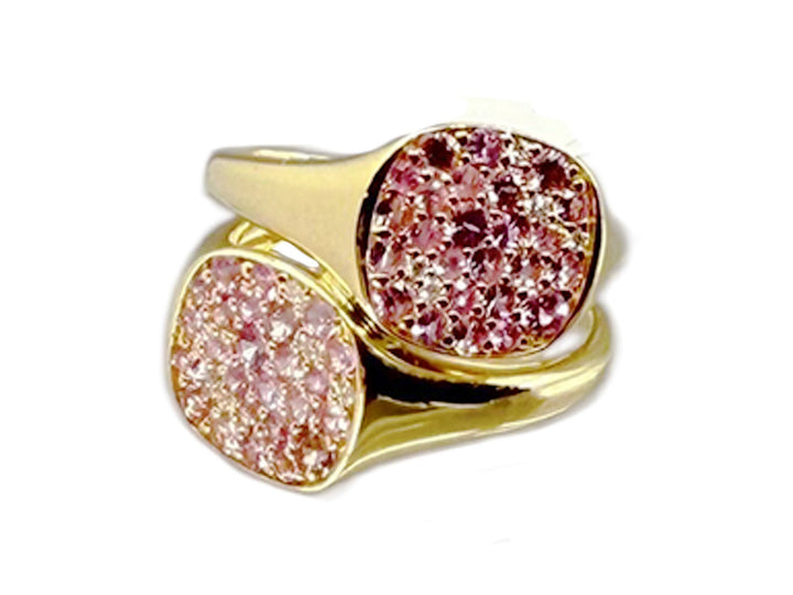 14k Tois et Moi Pink Sapphire Ring