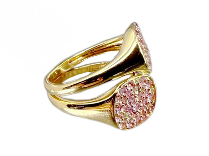14k Tois et Moi Pink Sapphire Ring