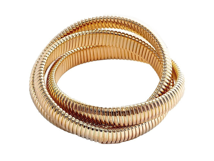 Gold Triple Cobra Bracelet
