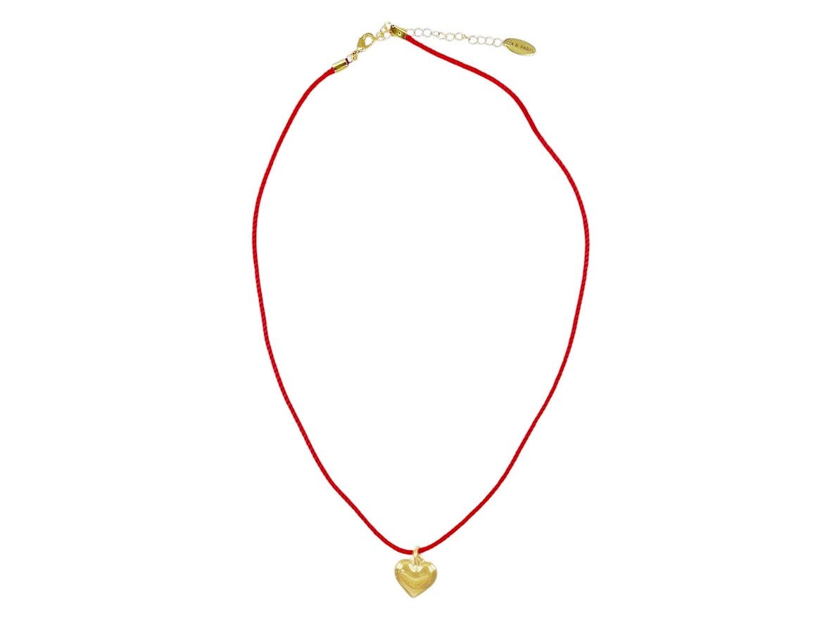 Red Cord Heart Necklace