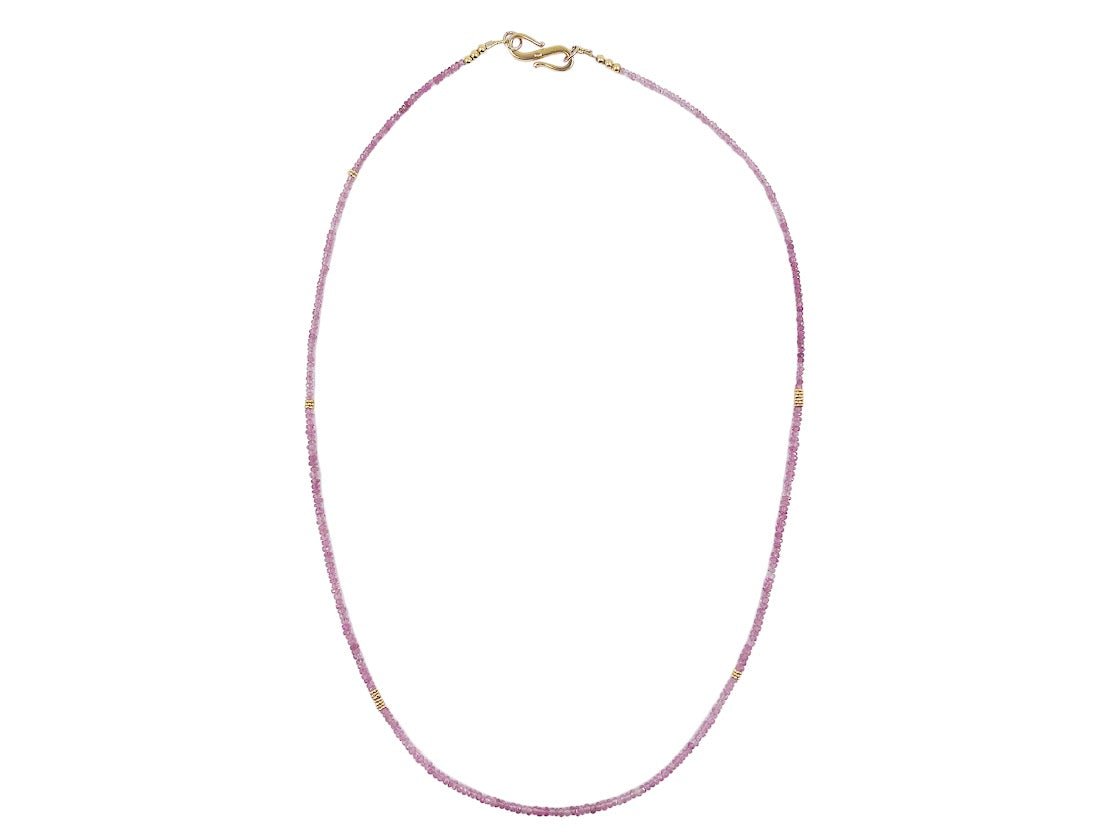 Pink Tourmaline Strand Necklace