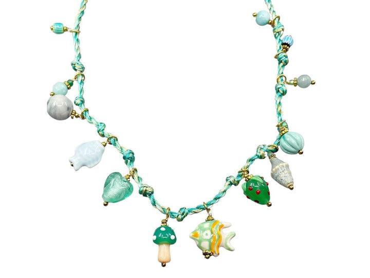 Multiple Aquatic Charms Necklace