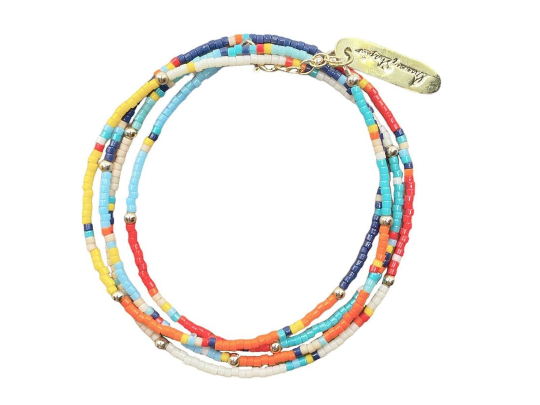 Bright Multicolor Wrap Bracelet