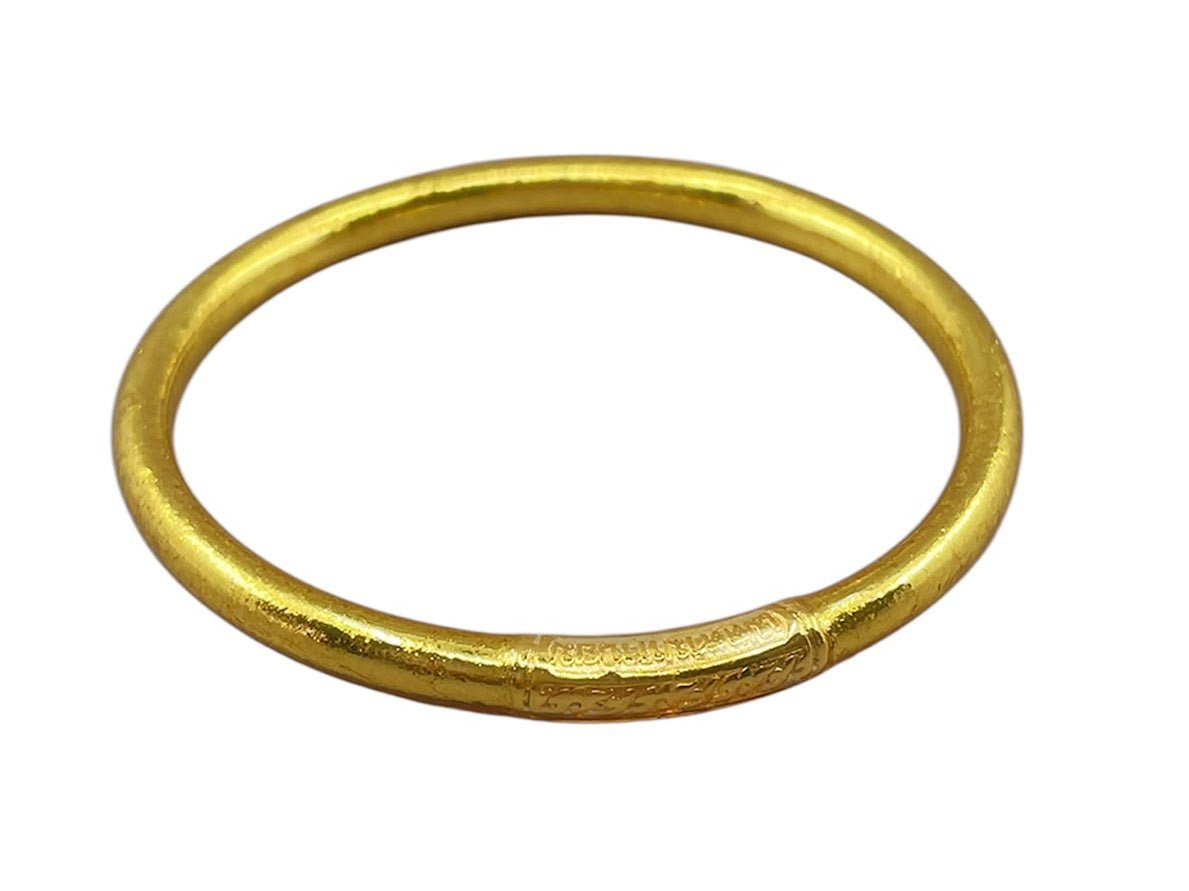 Gold Buddhist Bangle