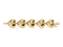 Load image into Gallery viewer, Gold Bubble Heart Bracelet
