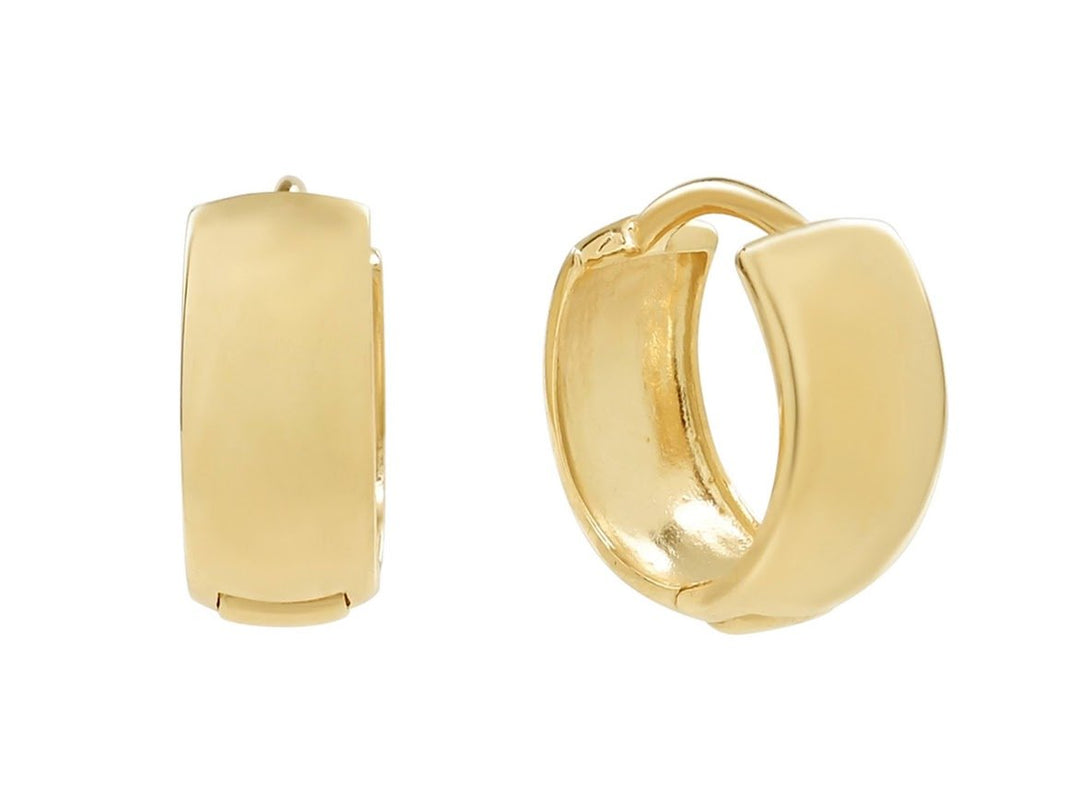 10k Gold Chunky Huggie Hoops