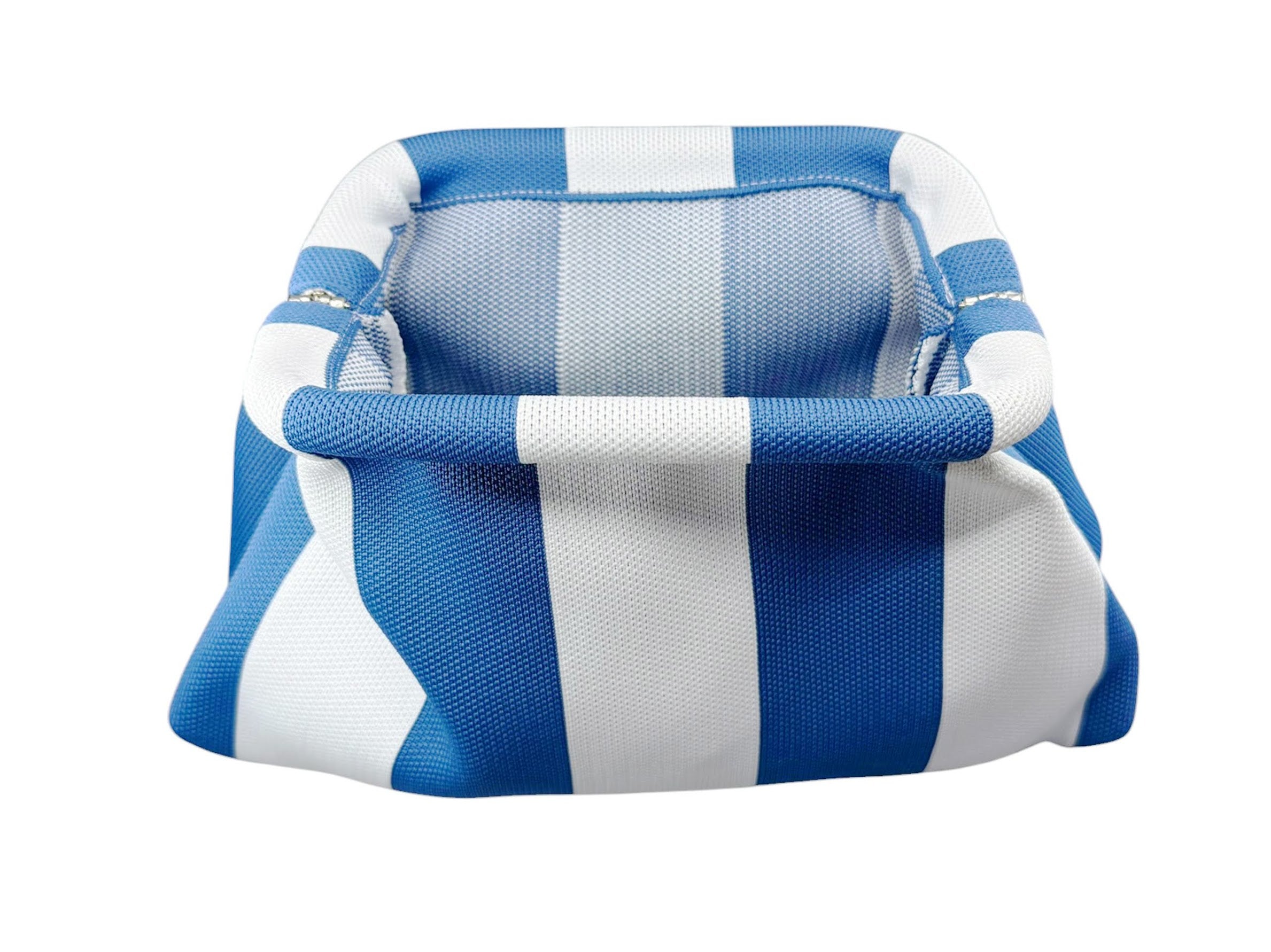 Blue and White Makeup Pouch