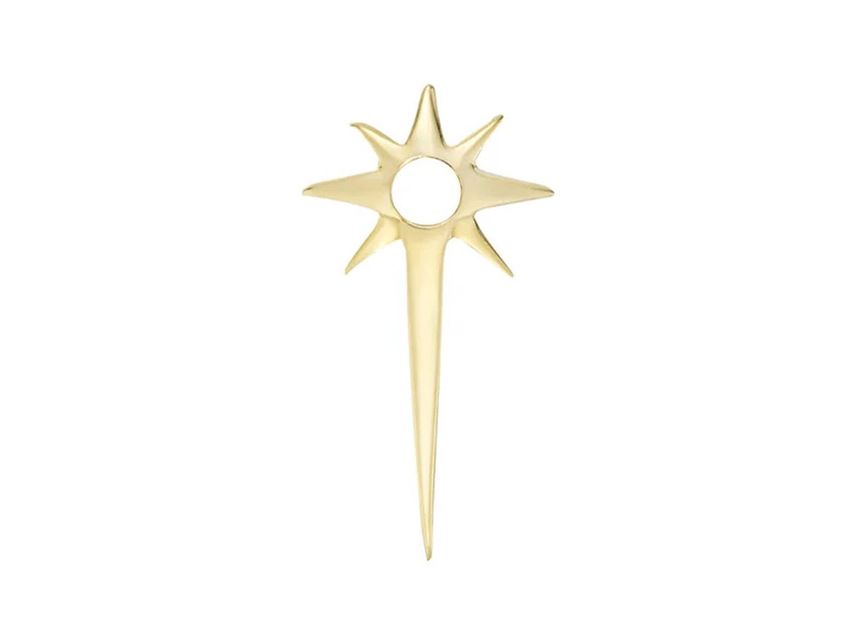 9k Elongated Star Ear Charm