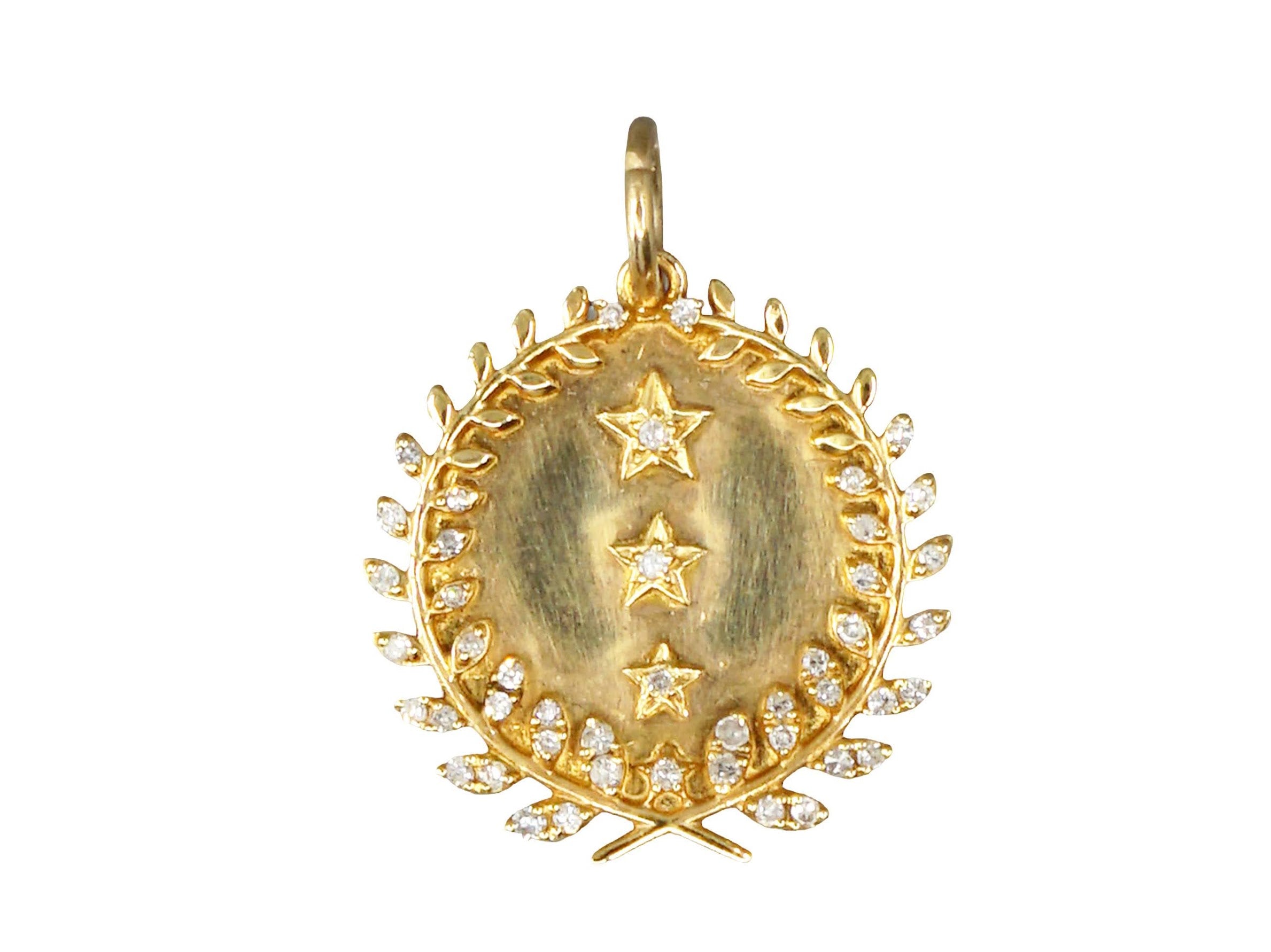 14k Wreath and Star Charm