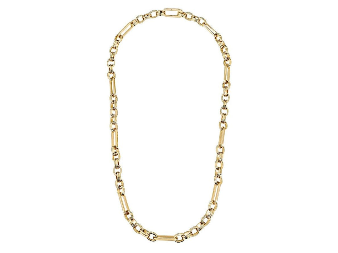 Gold Various Link Chain Necklace