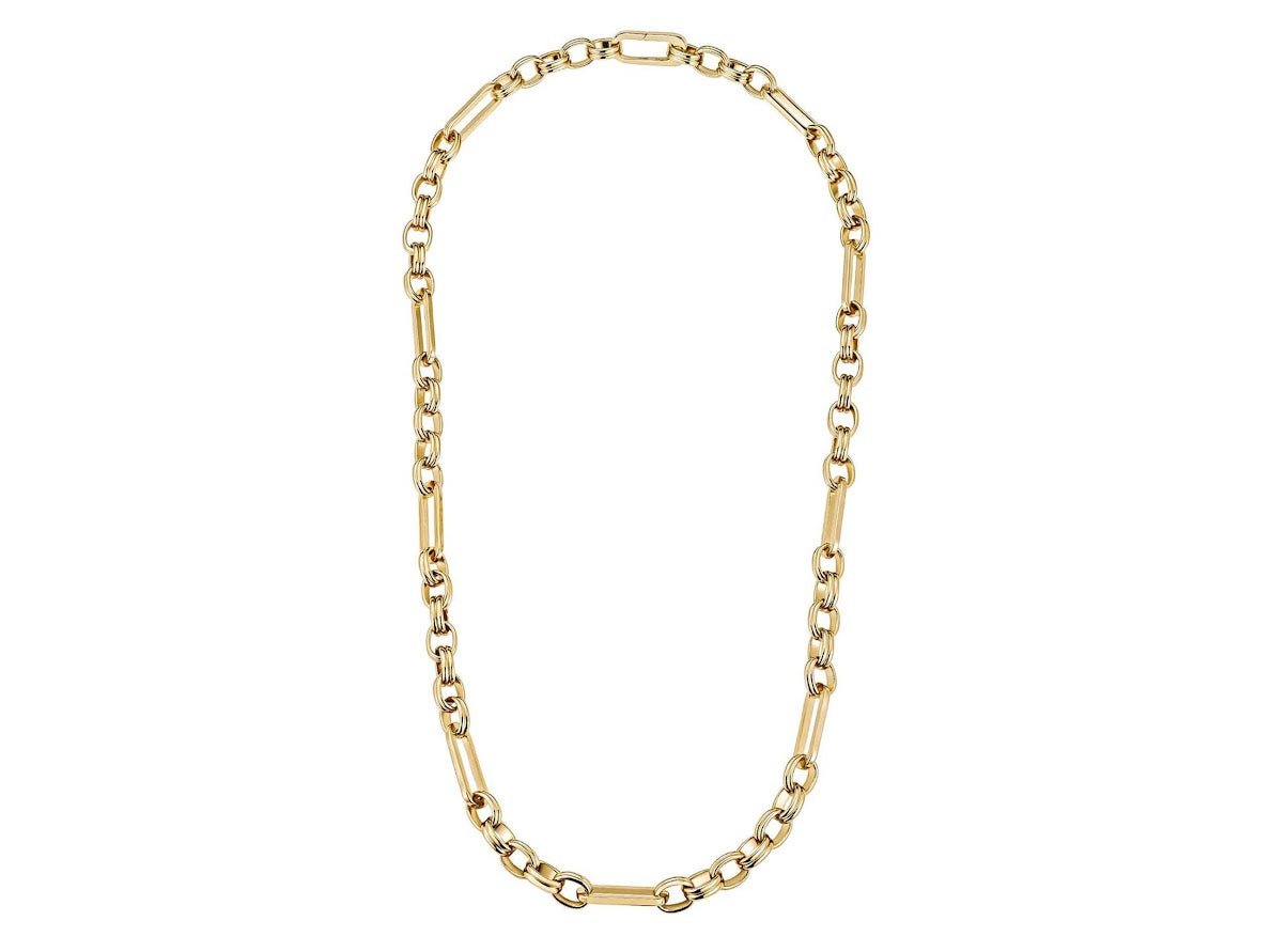 Gold Various Link Chain Necklace