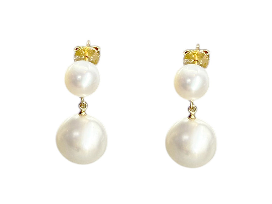 14k Freshwater Pearl Drop Earrings