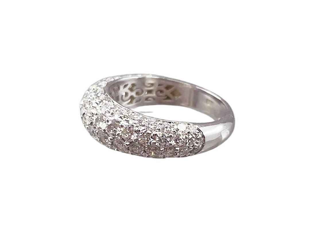 14k White Gold and Diamonds Ring