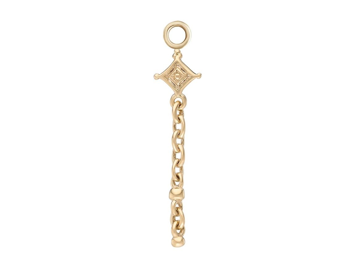 9k Dala Droplet Long Chain Charm