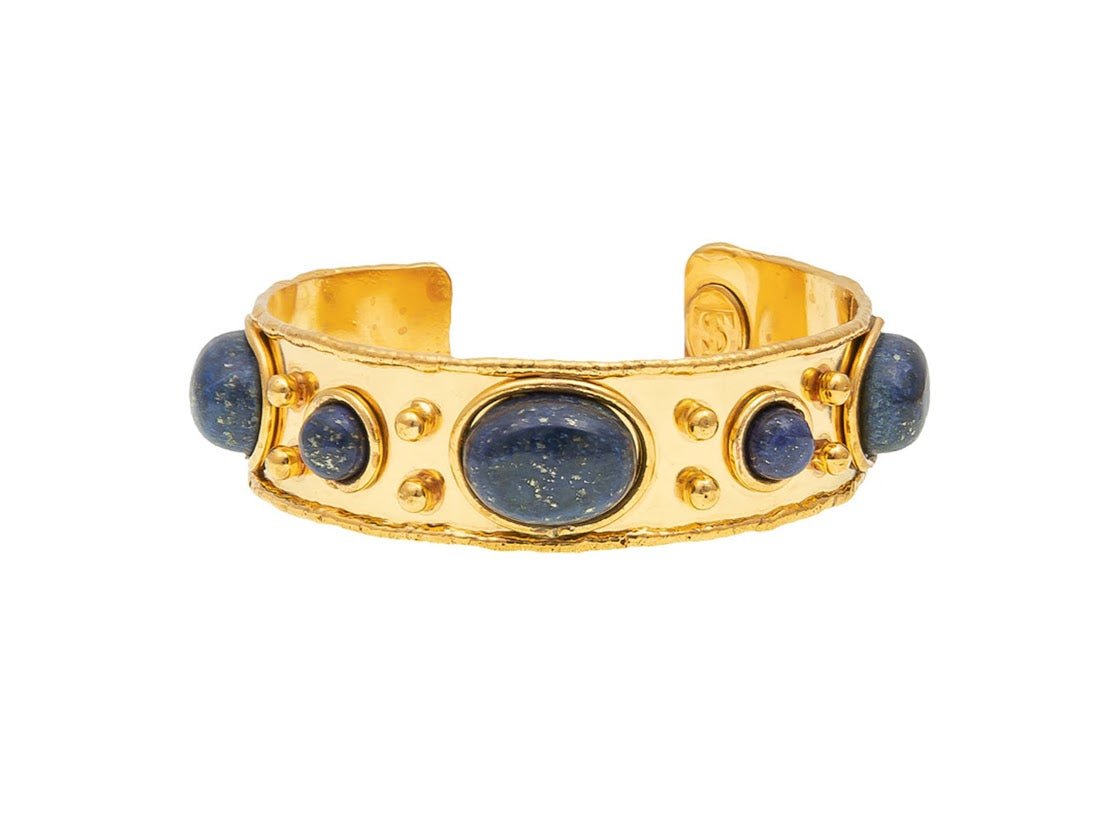 Narrow Lapis Byzantine Cuff