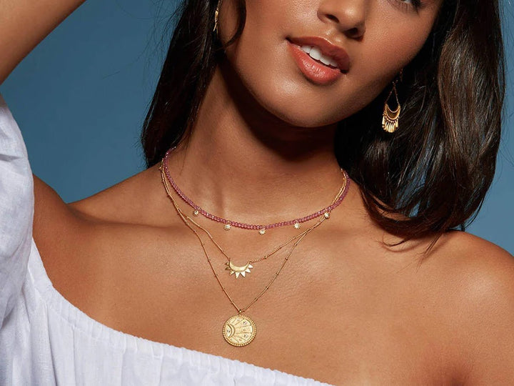 Gold Sunburst Necklace