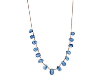 Load image into Gallery viewer, Adjustable Kyanite Necklace with Tassel
