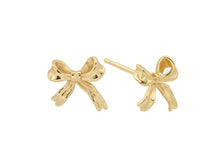 Load image into Gallery viewer, Gold Bow Mini Stud Earrings
