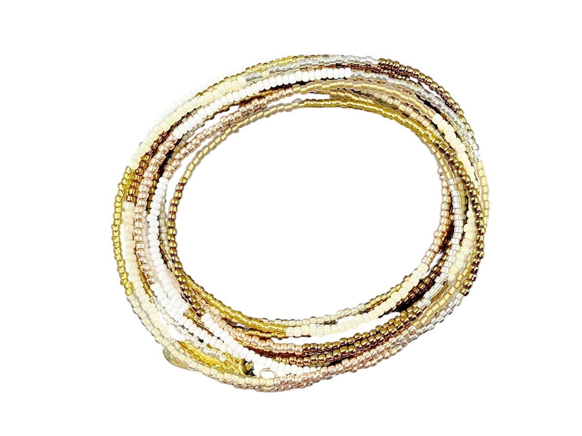 Neutral Tones Mega Wrap Bracelet.