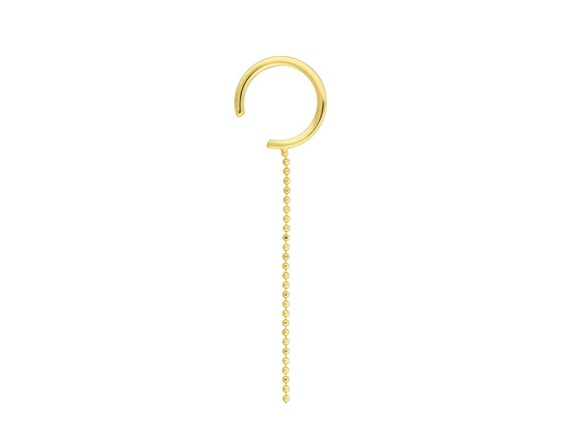 14k Ear Cuff with Fringe