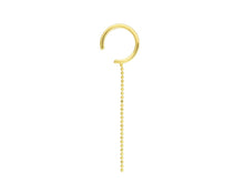 Load image into Gallery viewer, 14k Ear Cuff with Fringe
