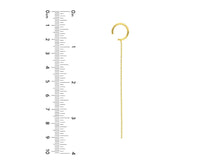 Load image into Gallery viewer, 14k Ear Cuff with Fringe
