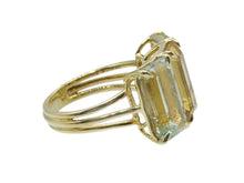 Load image into Gallery viewer, 18k Ring with Lemon Quartz, Citrine, and Presiolite
