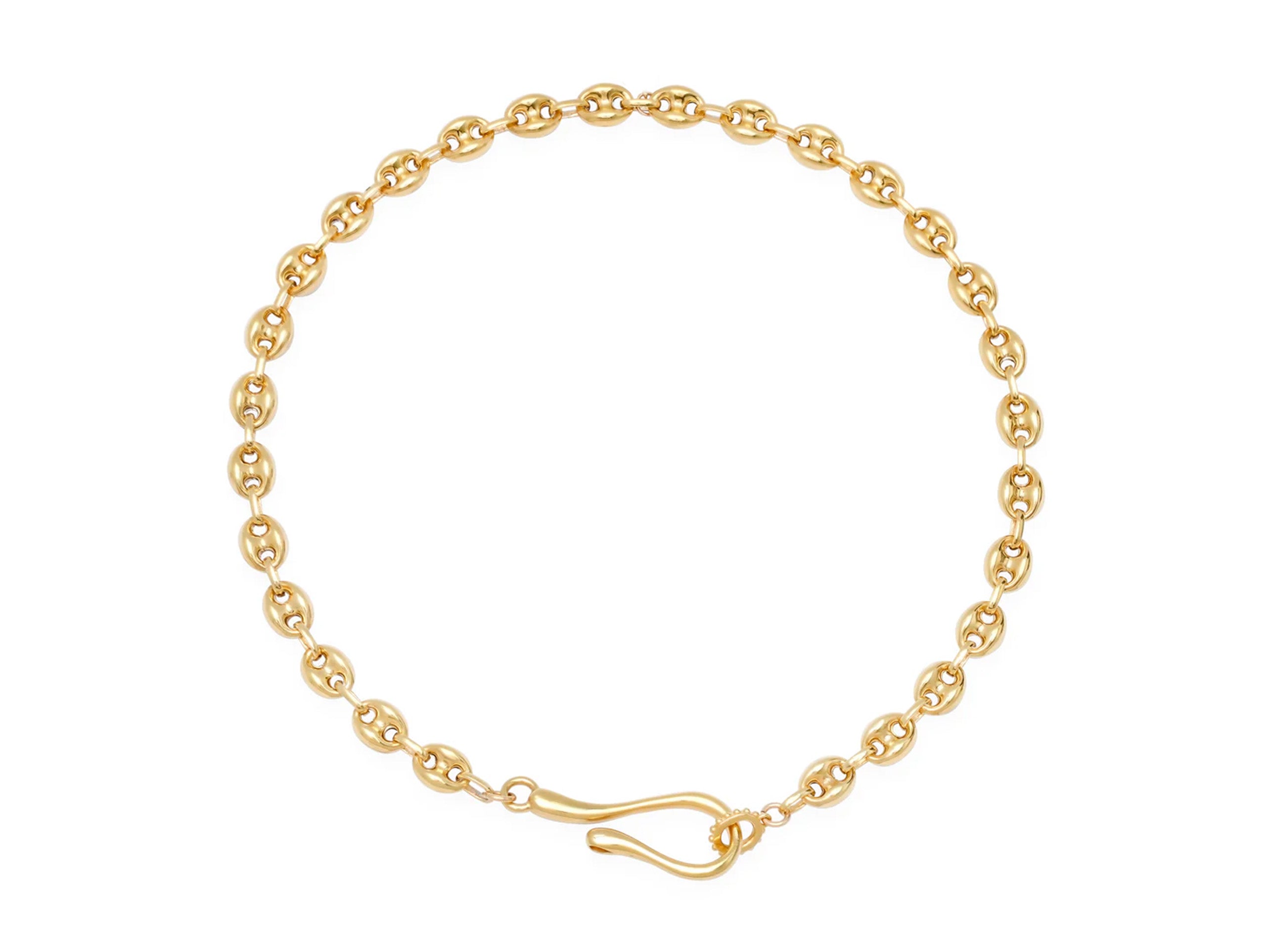 Hook and Loop Puffy Mariner Chain Necklace