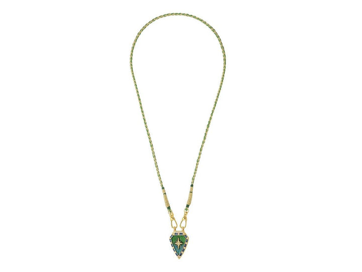 Green Arrow Star Shield Necklace