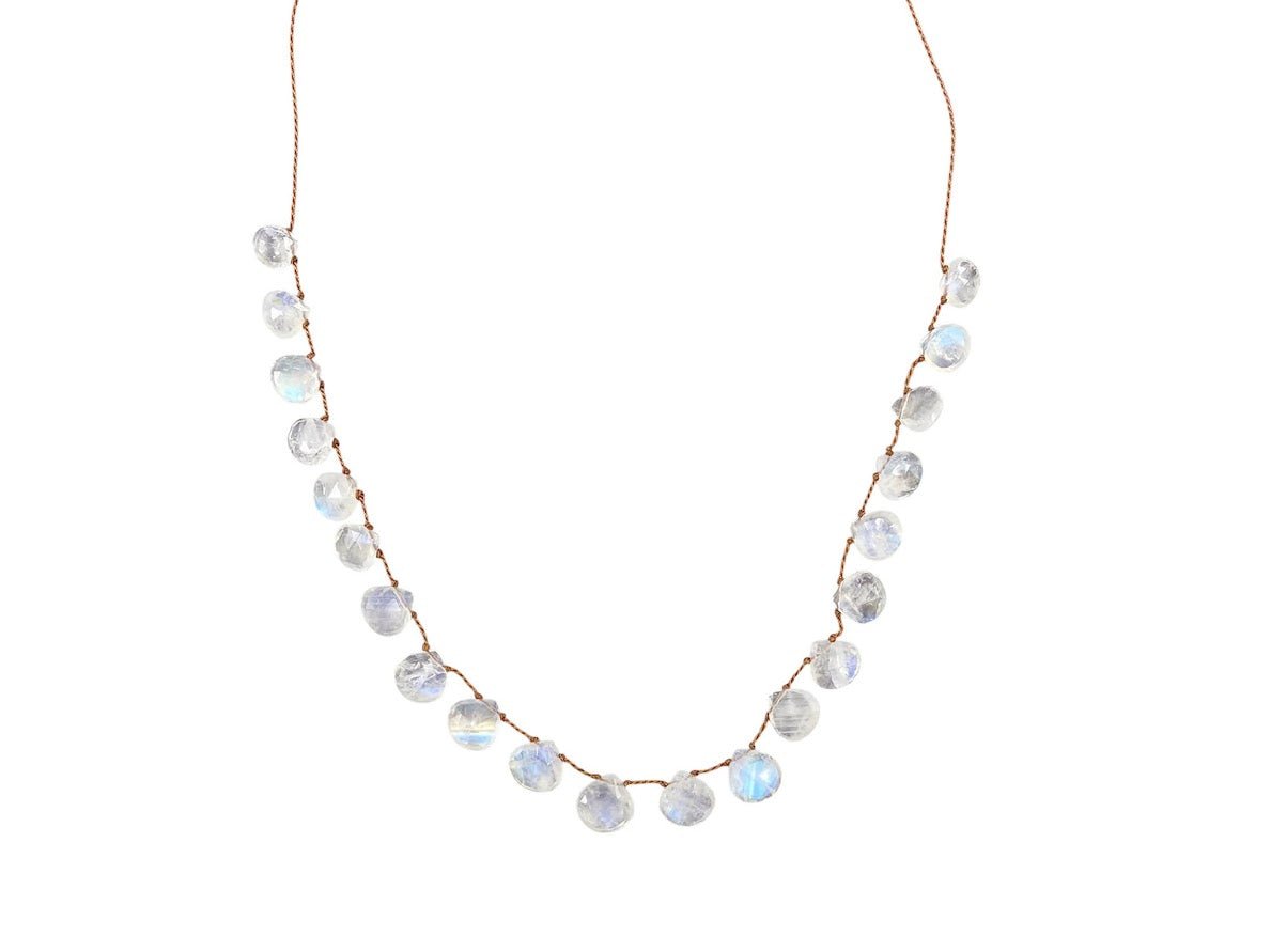 Moonstone Petals Necklace