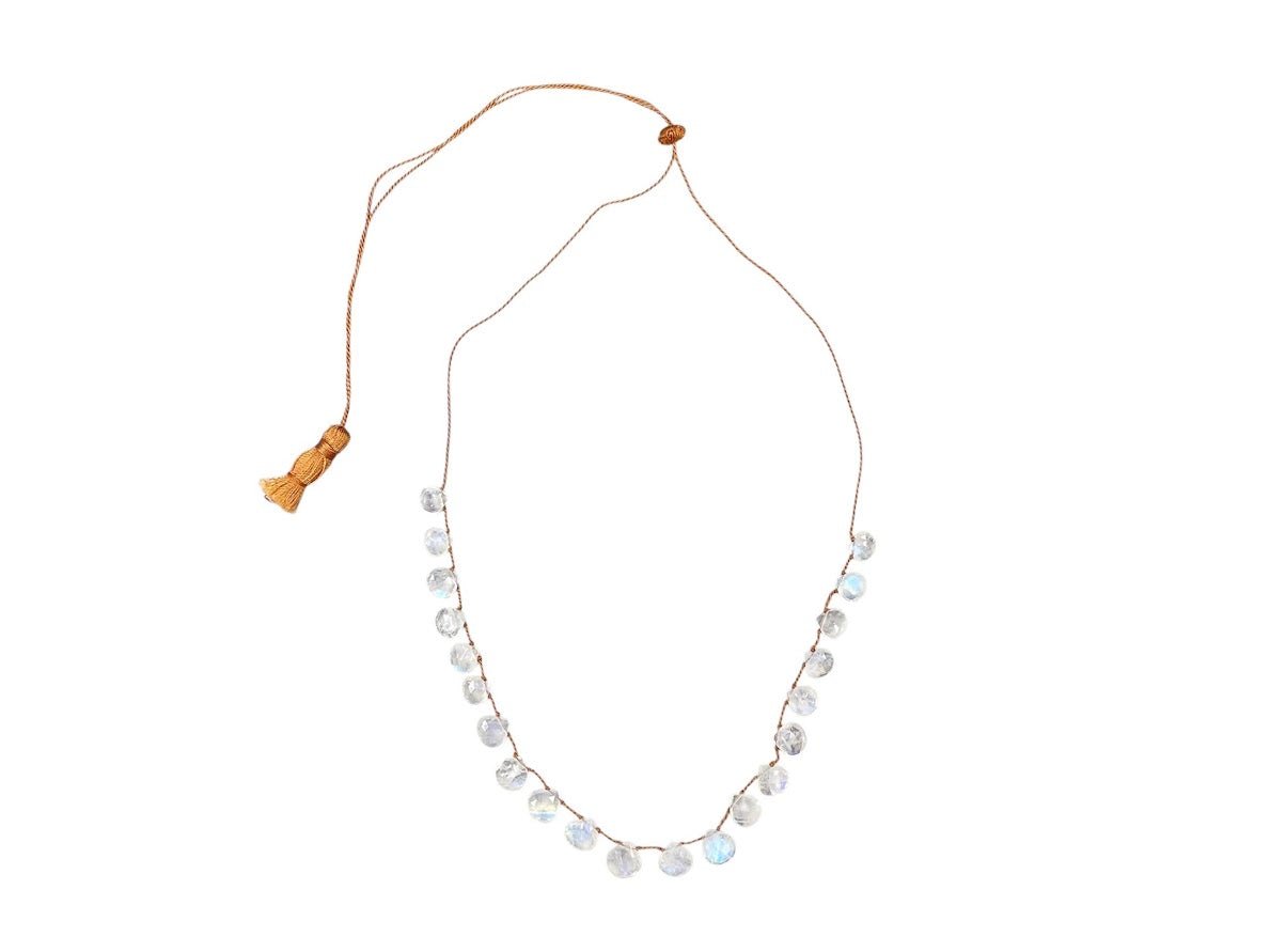 Moonstone Petals Necklace