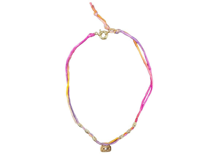 Sunset Silk Jaipur Necklace