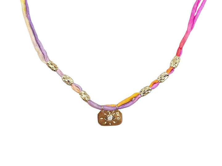 Sunset Silk Jaipur Necklace