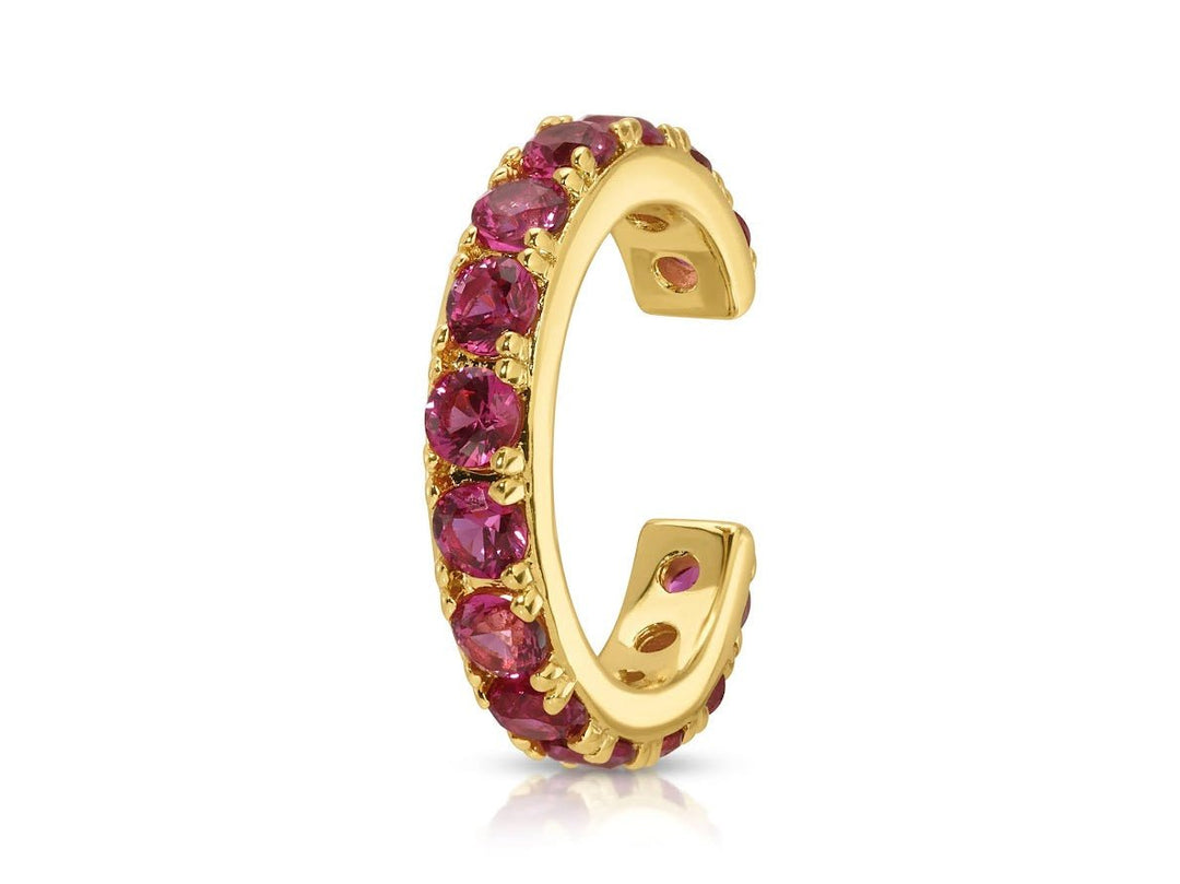 Faux Ruby Ear Cuff