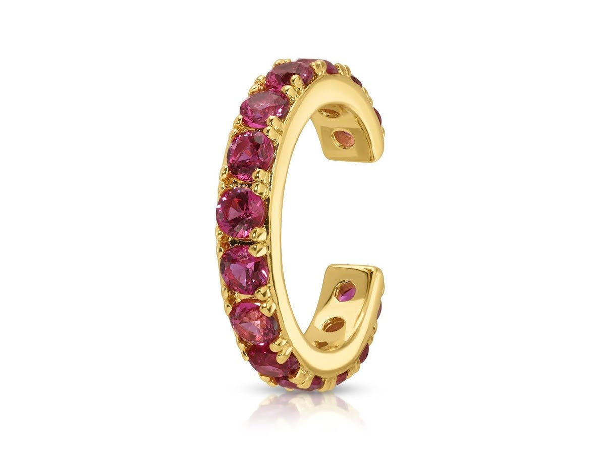 Faux Ruby Ear Cuff