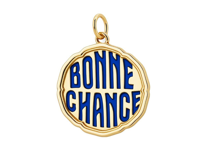 Blue Enamel BONNE CHANCE Charm