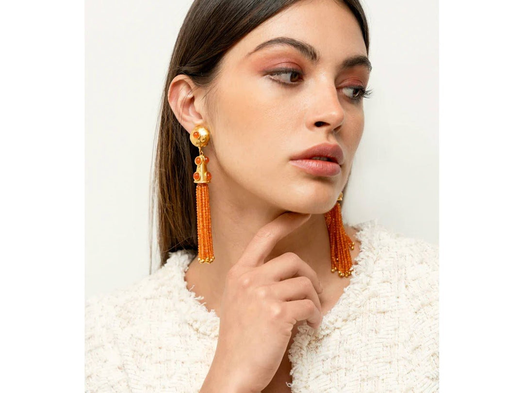 Carnelian Drop Earrings