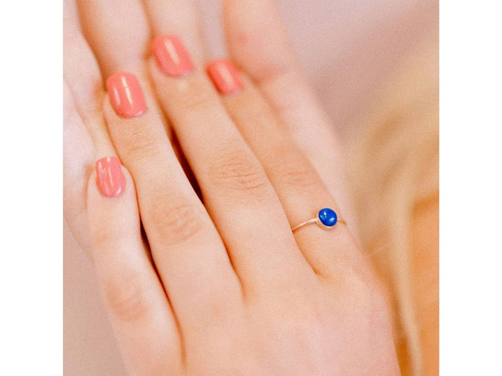 Lapis Gumdrop Ring